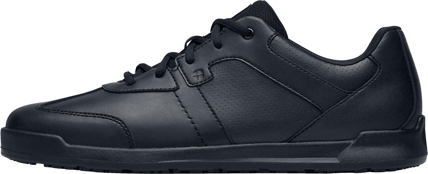 Shoes For Crews Freestyle II Men's Non-Slip Athletic Work Shoes, Water-Repellent Synthetic Leather, SVC Might Grip Oil and Grease Resistant Outsole, Black, Size EU 40