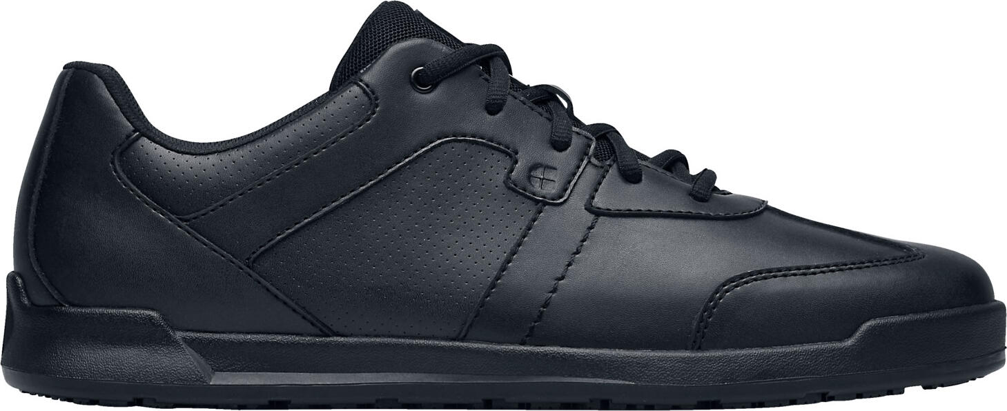 Shoes For Crews Freestyle II Men's Non-Slip Athletic Work Shoes, Water-Repellent Synthetic Leather, SVC Might Grip Oil and Grease Resistant Outsole, Black, Size EU 40