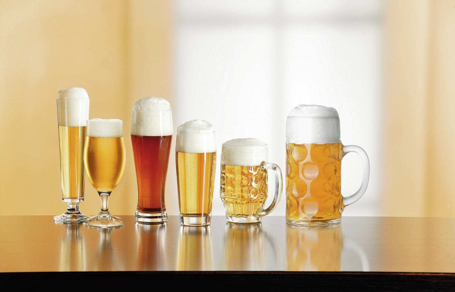 Set de 12 pahare de bere Pasabahce Willibecher, 490 ml, sticla transparenta cu linie de umplere Eichstrich, inaltime 165 mm, diametru 76 mm, rezistente la masina de spalat vase