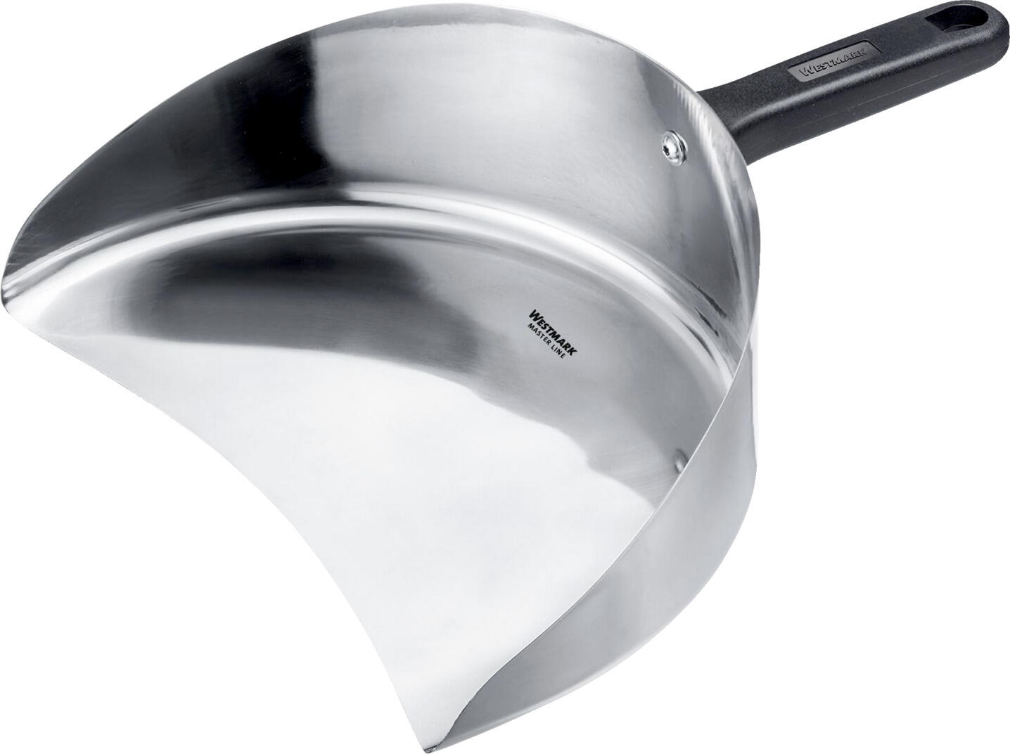 Westmark Westmark GmbH Döner-/Gyros-Schaufel Master Line Döner-/Gyros-Schaufel Master Line Döner-/Gyros-Schaufel Master Line; 31x28.5x9.2 cm (LxWxH); silver/black Döner-/Gyros-Schaufel Master Line; 31x28.5x9.2 cm (LxBxH); silber/schwarz Die Westmark Döner-/Gyros-Schaufel Master Line ist der ideale Küchenhelfer für den professionellen Einsatz in Dönerbetrieben, Imbissen, Restaurants, Catering und Gastronomie. Das abgerundete Schaufeldesign ermöglicht ein einfaches Aufnehmen des geschnittenen Fleisches direkt vom Drehspieß. Die hochgezogenen Seiten sorgen für eine hohe Aufnahmekapazität und einen sicheren Transport der Speisen. Der ergonomische, abnehmbare Griff ermöglicht komfortables Arbeiten und eine hygienische Reinigung. Die robuste Kombination aus Edelstahl und PP-Kunststoff macht die Schaufel langlebig, spülmaschinengeeignet und ideal für den täglichen Einsatz im professionellen Küchenbereich. Merkmale: Profi-Döner- und Gyros-Schaufel für Gastronomie & HoReCa Abgerundetes Design zum einfachen Aufnehmen von Fleisch am Drehspieß Hochgezogene Seiten für sicheren Transport Ergonomischer, abnehmbarer Griff Material: Edelstahl / PP Spülmaschinengeeignet Maße: 31 x 28,5 x 9,2 cm 5 Jahre Herstellergarantie