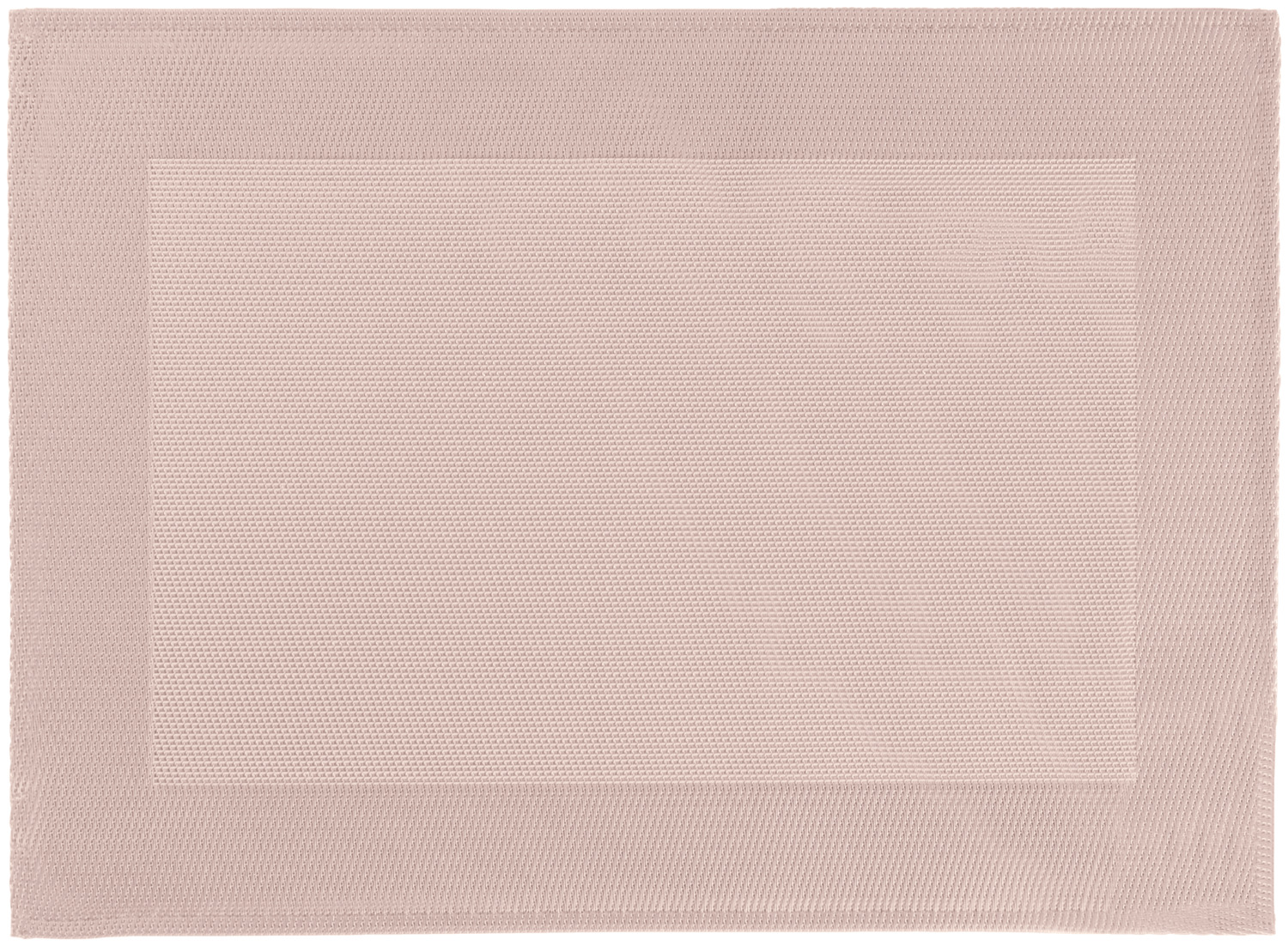 ERWIN M. LUSINI Solutions GmbH Placemat Puris Tischset Puris Placemat Puris; 33x45 cm (WxL); rosé; 2 piece / pack Tischset Puris; 33x45 cm (BxL); rosé; 2 Stück / Pack 75% PVC, 25% polyester. Weight approx. 700 g/m². Classic placemat with clear atlas weave design. Damp wipeable. Suitable for indoor and outdoor use. Particularly easy to clean and durable. 75 % PVC, 25 % Polyester. Gewicht ca. 700 g/m². Klassisches Tischset mit klarem Atlas-Webmuster, rundum gesäumt. Feucht abwischbar. Für den Innen- und Außenbereich geeignet. Besonders pflegeleicht und strapazierfähig.