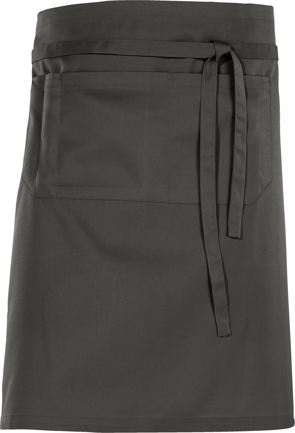 Jobeline Nando Waist Apron, 60x100 cm, Polyester-Cotton Blend, Gray-Brown, with Front and Pen Pockets, OEKO-TEX Standard 100