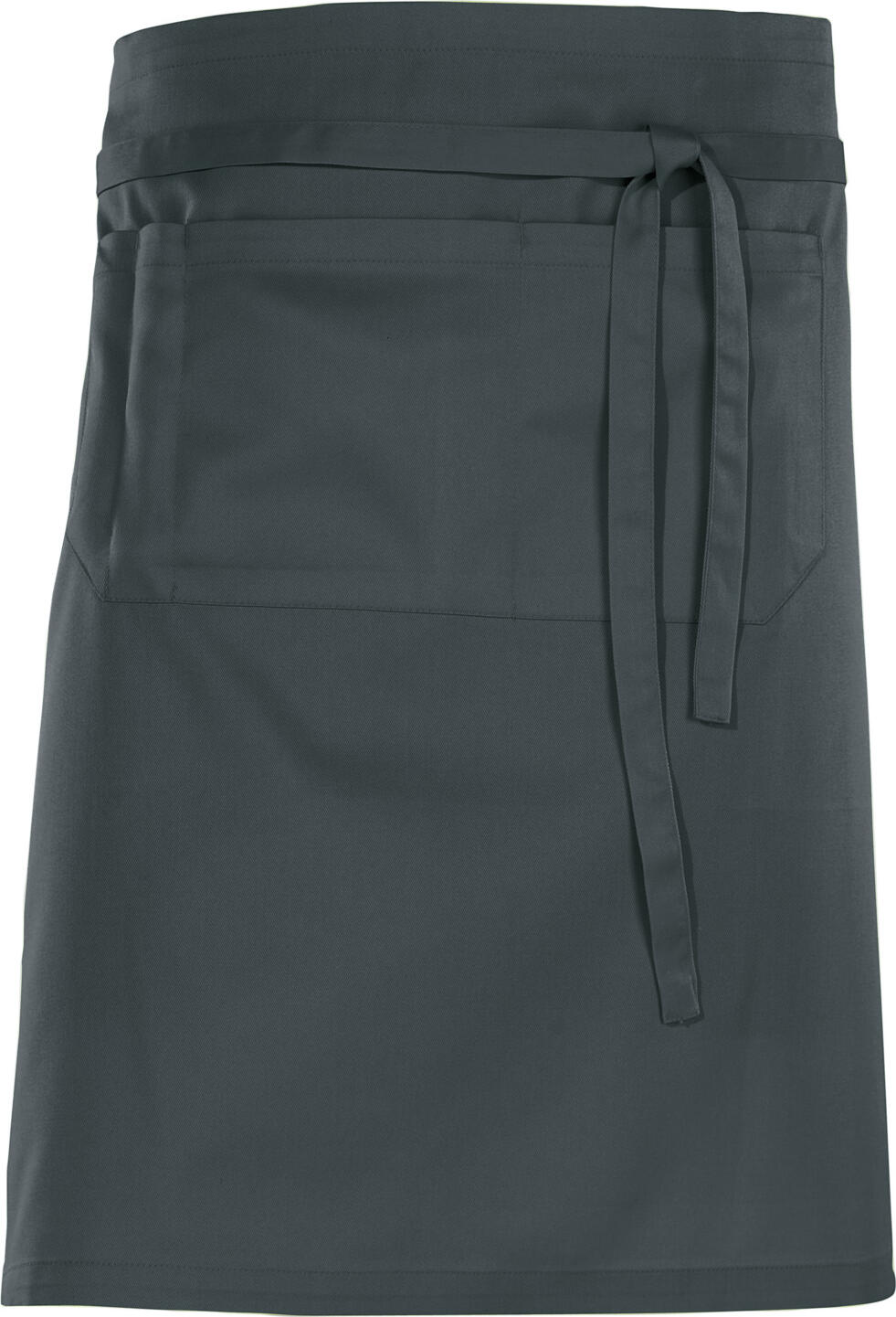 Jobeline Nando Waist Apron, 60x100 cm, Polyester-Cotton Blend, Graphite, with Front and Pen Pockets, OEKO-TEX Standard 100