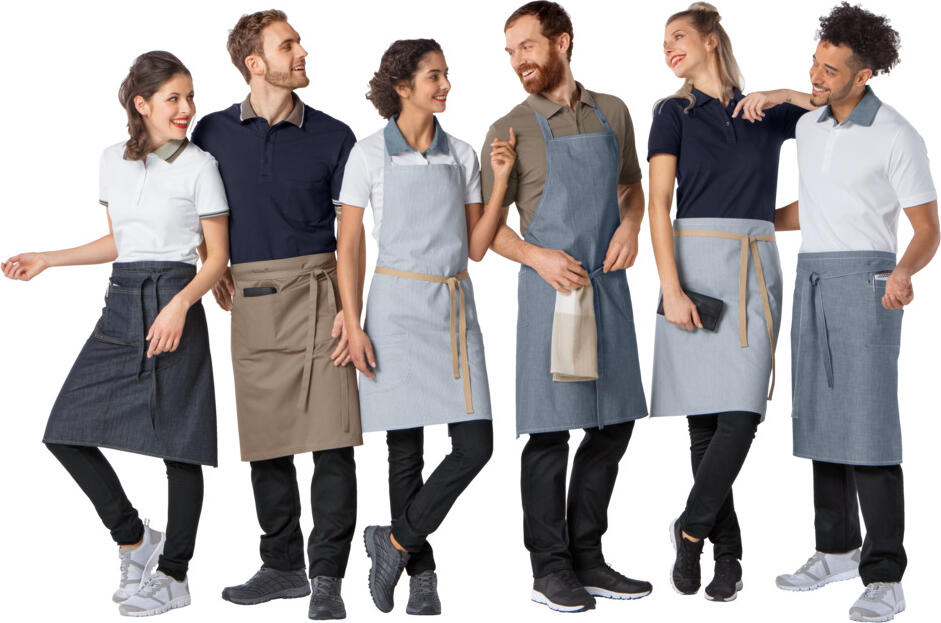 Jobeline Nando Waist Apron, 60x100 cm, Polyester-Cotton Blend, Graphite, with Front and Pen Pockets, OEKO-TEX Standard 100