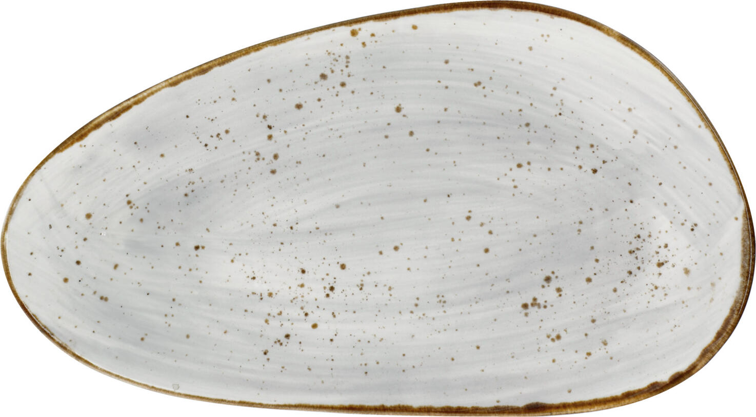 VEGA LUSINI Solutions GmbH Platter Nebro organic Platte Nebro organisch Platter Nebro organic; 33x19x3.5 cm (LxWxH); light-grey; 3 piece / pack Platte Nebro organisch; 33x19x3.5 cm (LxBxH); hellgrau; 3 Stück / Pack Colored platter made of porcelain in rustic look. With irregular speckles. Each piece is unique. Premium porcelain in heavy quality. Dishwasher safe and microwaveable. Farbige Platte aus Porzellan in rustikaler Optik. Mit unregelmäßigen Sprenkeln. Jedes Teil ein Unikat. Premium-Porzellan in schwerer Qualität. Spülmaschinenfest und mikrowellengeeignet
