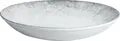 VEGA Aracaju Deep Plate Set of 6, Grey Colored Porcelain, Rimless Round Design, Digital Print, 22 cm Diameter, 600 ml Capacity, Microwave and Dishwasher Safe