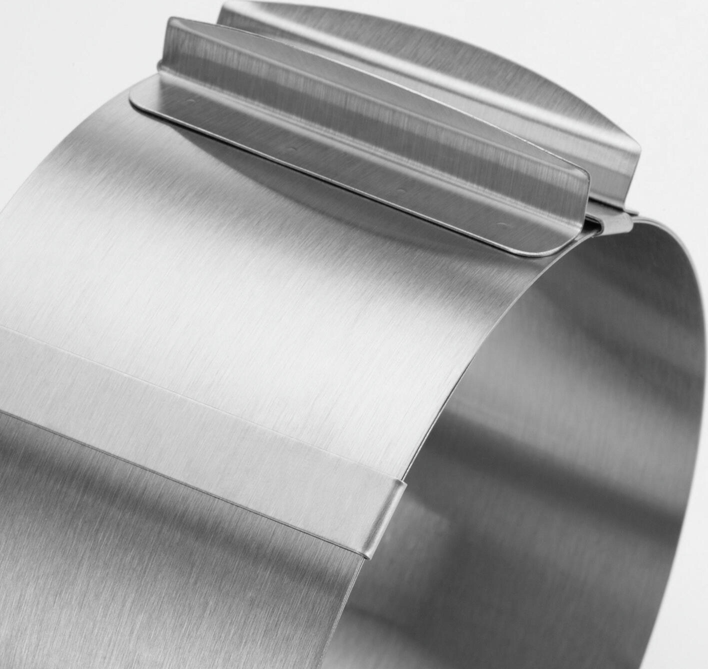Westmark Cake Ring Classic Adjustable, Stainless Steel, 16-30 cm Diameter, 8.5 cm Height, with Integrated Scale and Handles, Silver