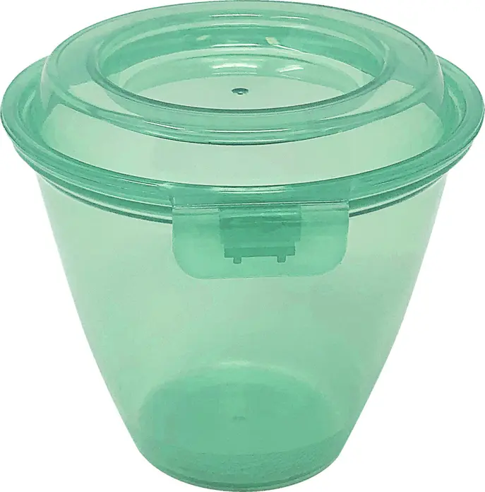 Cupă reutilizabilă pentru supă Contacto Eco-Takeout 355ml Polipropilenă PP cu capac învârtit etanș, sigură la mașina de spălat vase, fără BPA, Culoare: Verde