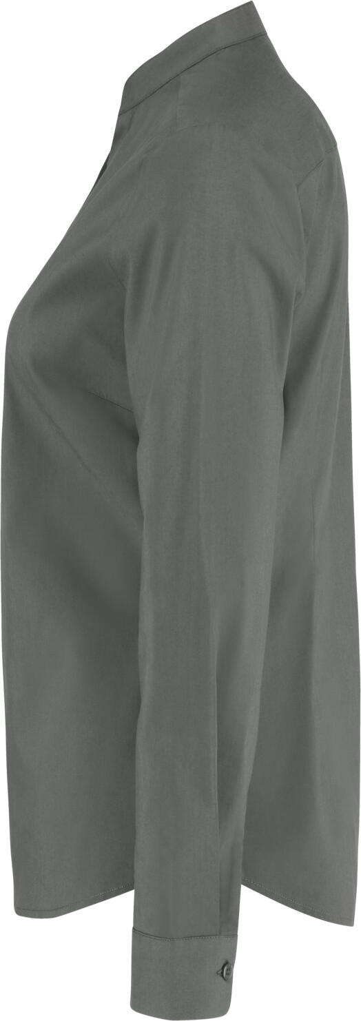 Jobeline Lani Women's Long Sleeve Blouse, Regular Fit, Cotton-Polyester Blend, Easy-Iron, Stand-up Collar, OEKO-TEX Certified