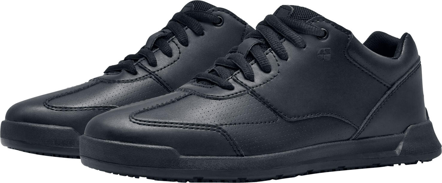 Incaltaminte de lucru Shoes For Crews Liberty, Piele Vegana Hidrofoba, Talpa Anti-alunecare SVC Might Grip cu TRIPGUARD, Rezistente la Ulei si Grasimi, Negru, Marime EU 42