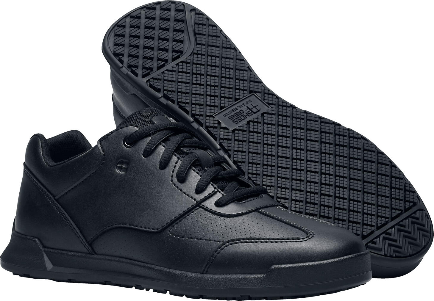 Рабочая обувь Shoes For Crews Liberty, размер 37 EU, веганская водоотталкивающая кожа, противоскользящая подошва SVC Might Grip с TRIPGUARD, устойчивость к маслу и жирам, черные
