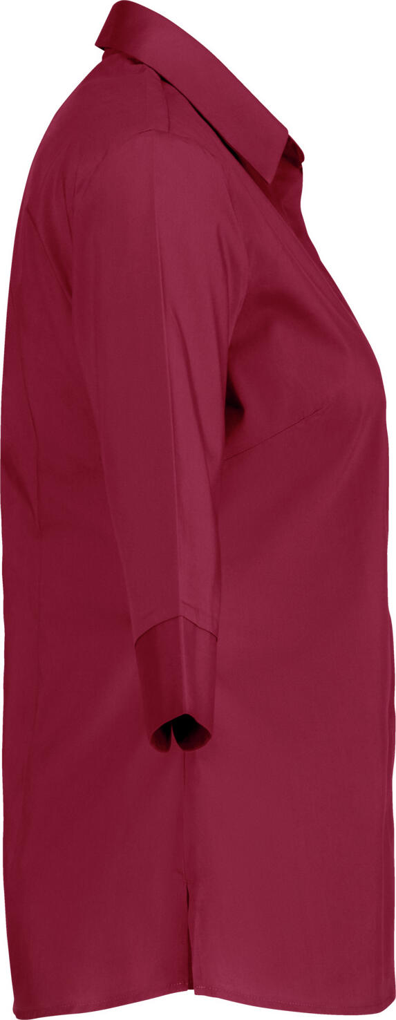 Jobeline Fiore Women's Blouse, Regular Fit, Three-Quarter Sleeve, Cotton-Polyester Blend, V-Neck, Concealed Placket, OEKO-TEX Certified