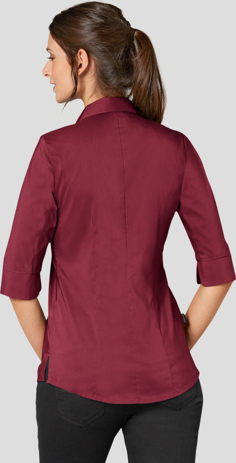 Bluza pentru femei Jobeline Fiore, 67% bumbac 33% poliester, maneca trei sfert, placket cu nasturi ascunsi, tiv rotunjit, OEKO-TEX Standard 100