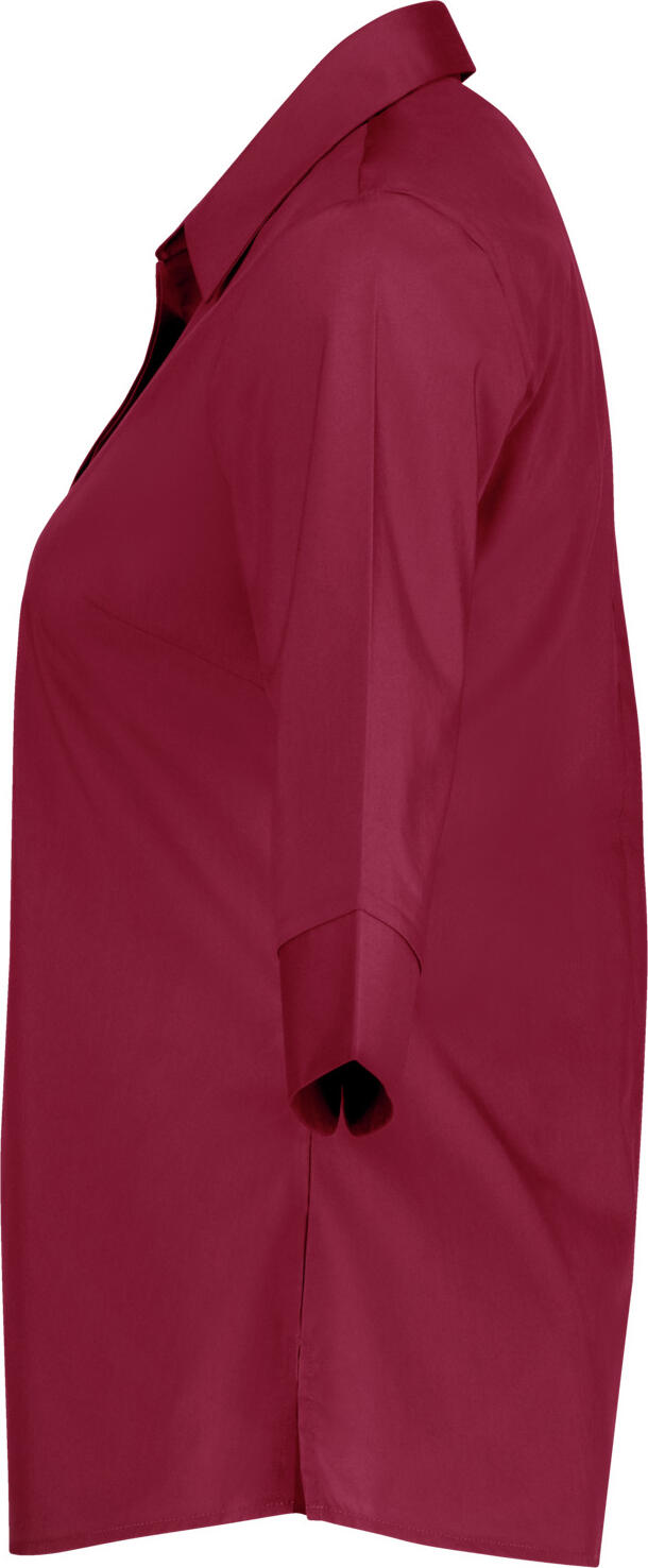 Bluza pentru femei Jobeline Fiore, 67% bumbac 33% poliester, maneca trei sfert, placket cu nasturi ascunsi, tiv rotunjit, OEKO-TEX Standard 100