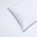 Husa Perna ERWIN M. LUSINI Avellino, 80x80 cm, 100% Bumbac Seersucker, Alb, Fara Calcat, Respirabila, OEKO-TEX Standard 100