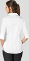 Jobeline Fiore Women's Blouse, Three-Quarter Sleeve, White, Cotton-Polyester Blend, Concealed Button Placket, Easy-Care, i 10032232