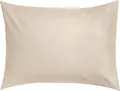 Husa Perna ERWIN M. LUSINI Avellino, 100% Bumbac Seersucker, 70 x 90 cm, Bej, Fara Calcat, Respirabila, Certificare OEKO-TEX Standard 100