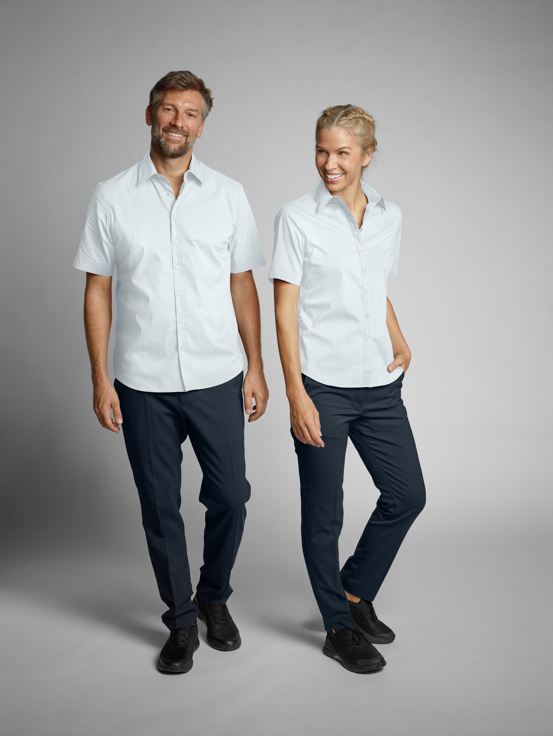 Jobeline Porter Men's Short Sleeve Shirt, Regular Fit, Kent Collar, 67% Cotton 33% Polyester, Easy-Care Easy-Iron, OEKO-TEX Certified, i 30253486
