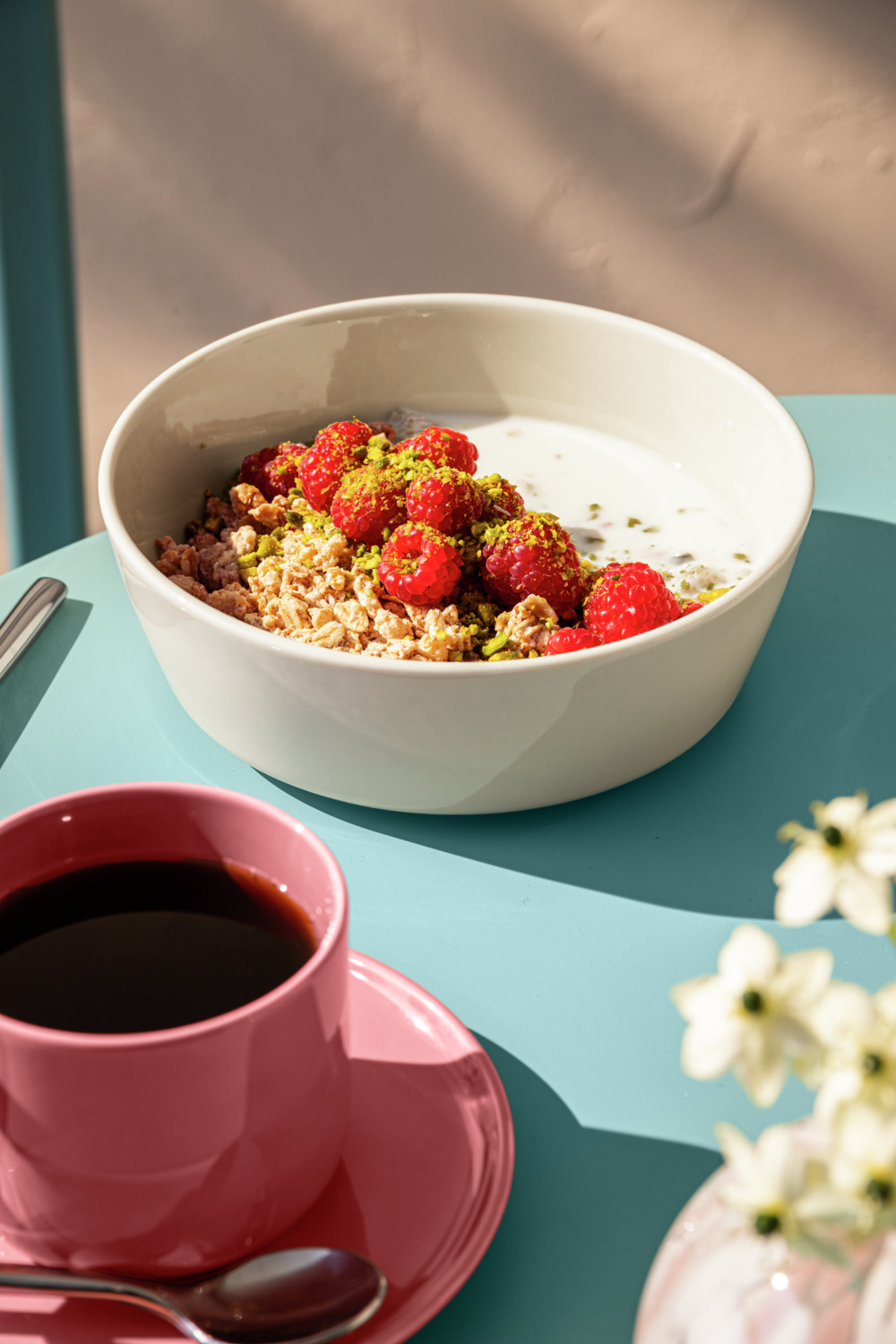 VEGA Alegria Porcelain Bowl Set of 6, 950 ml, 18 cm Diameter, Beige, Microwave and Dishwasher Safe