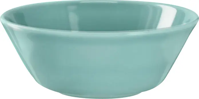 VEGA Alegria Porcelain Bowls, 350 ml, 15 cm Diameter, Turquoise, Microwave and Dishwasher Safe, Set of 6