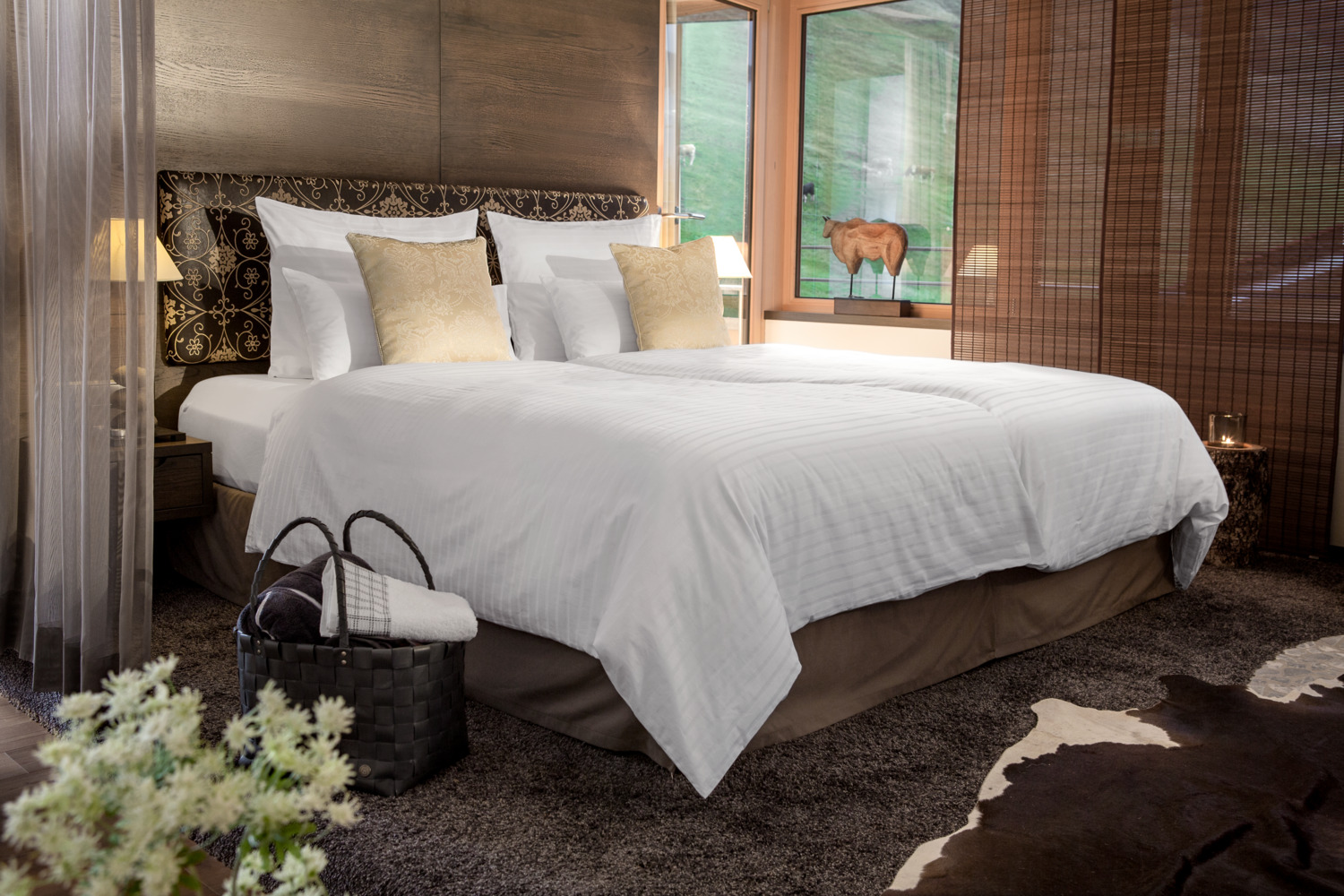 Husa pentru perna ERWIN M. LUSINI Luzern, 100% Bumbac Damasc Satin, 350 TC, 40x80 cm, Alb, Certificare OEKO-TEX Standard 100