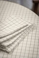 ERWIN M. LUSINI Skan Rectangular Tablecloth, 100% Cotton, Small Check Pattern, Linen Look, 130 x 170 cm, OEKO-TEX Standard 100, Hard-wearing Easy-care