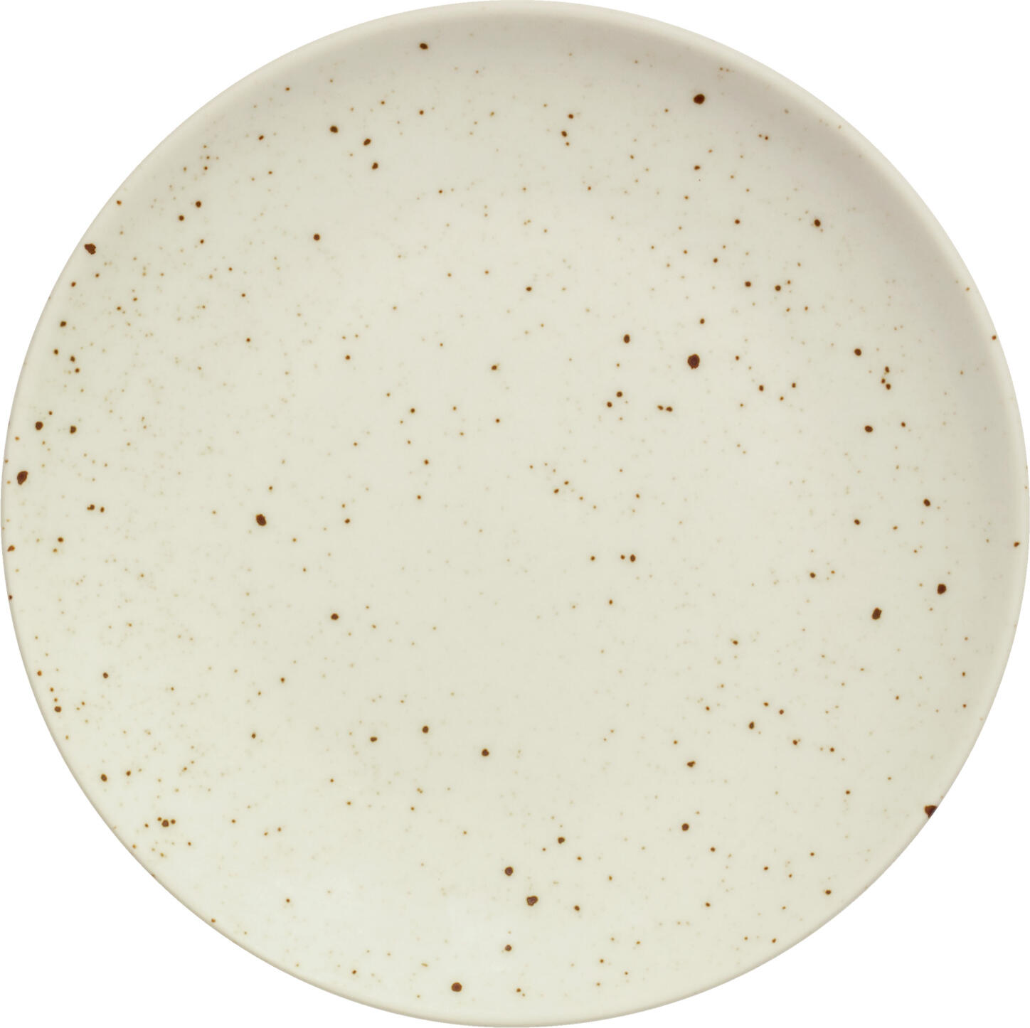 Set de 6 farfurii plate VEGA Alessia, 16 cm Rotunde din Porțelan Colorat, Bej cu Pete Irregulate, Sigure la Mașina de Spălat Vase, Microunde și Cuptor