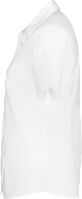 Jobeline Fiore Women's Short Sleeve Blouse, 67% Cotton 33% Polyester, Regular Fit, Concealed Button Placket, OEKO-TEX Standard 100, Easy-Iron