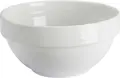 PULSIVA Sao Paulo White Porcelain Bowls, 350ml, 12cm Diameter, Stackable, Microwave and Dishwasher Safe, Set of 42 pieces