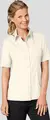 Bluza pentru femei JOBELINE Filipa, 100% bumbac, maneca scurta, croiala ajustata, guler camasa, OEKO-TEX Standard 100, alb crem