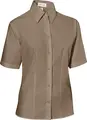Bluză Jobeline Filipa pentru femei, 100% bumbac, mânecă scurtă, croială ușor ajustată, certificare OEKO-TEX Standard 100, Taupe