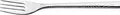 VEGA Monastir Starter and Dessert Fork Set of 12, 18/10 Chrome-Nickel Stainless Steel, Mirror Polished with Wave Relief, 18.4 cm, Silver