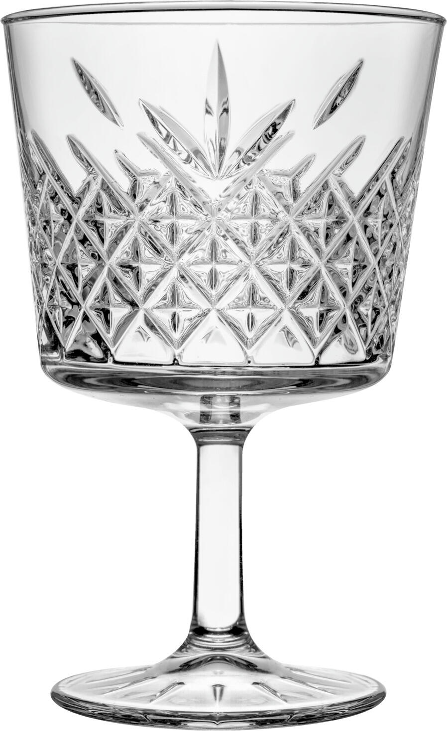 Pasabahçe Pasabahce Cam Sanayii ve Tic. A.S. Sisecam Genel Merkezio Cocktail glass Timeless Cocktailkelch Timeless Cocktail glass Timeless; 260 ml, 8x8x13.4 cm (ØxØxH); transparent; 4 piece / pack Cocktailkelch Timeless; 260 ml, 8x8x13.4 cm (ØxØxH); transparent; 4 Stück / Pack Goblet with an attractive relief on the outside. Dishwasher safe. Gobletkelch mit attraktivem Relief an der Außenseite. Spülmaschinenfest.