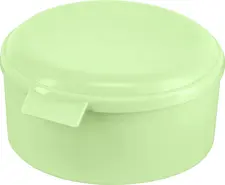 elasto REuse elasto GmbH & Co. KG Reusable bowl Aso Mehrweg Schale Aso Reusable bowl Aso; 1100 ml, 15.9x8.4 cm (ØxH); green; round; 25 piece / pack Mehrweg Schale Aso; 1100 ml, 15.9x8.4 cm (ØxH); grün; rund; 25 Stück / Pack Reusable bowl is made of 100% recyclable polypropylene, BPA free. Ideal for the take-away area to transport hot and cold food. Microwaveable and suitable for dishwasher. Can be transported spill-proof with lid. Temperature resistant between 0 °C and +100 °C. A refinement from 100 pieces with your desired logo as engraving is also possible. Die wiederverwendbare Mehrweg Schale besteht aus 100 % recycelbaren Polypropylen, BPA frei. Ideal für den Take-away Bereich zum Transport von warmen und kalten Speisen. Mikrowellengeeignet und spülmaschinengeeignet. Mit Deckel schwappsicher transportierbar. Temperaturbeständigkeit zwischen 0 °C und +100 °C. Eine Veredelung ab einer 100 Stück mit Ihrem Wunsch-Logo als Gravur ist ebenfalls möglich.