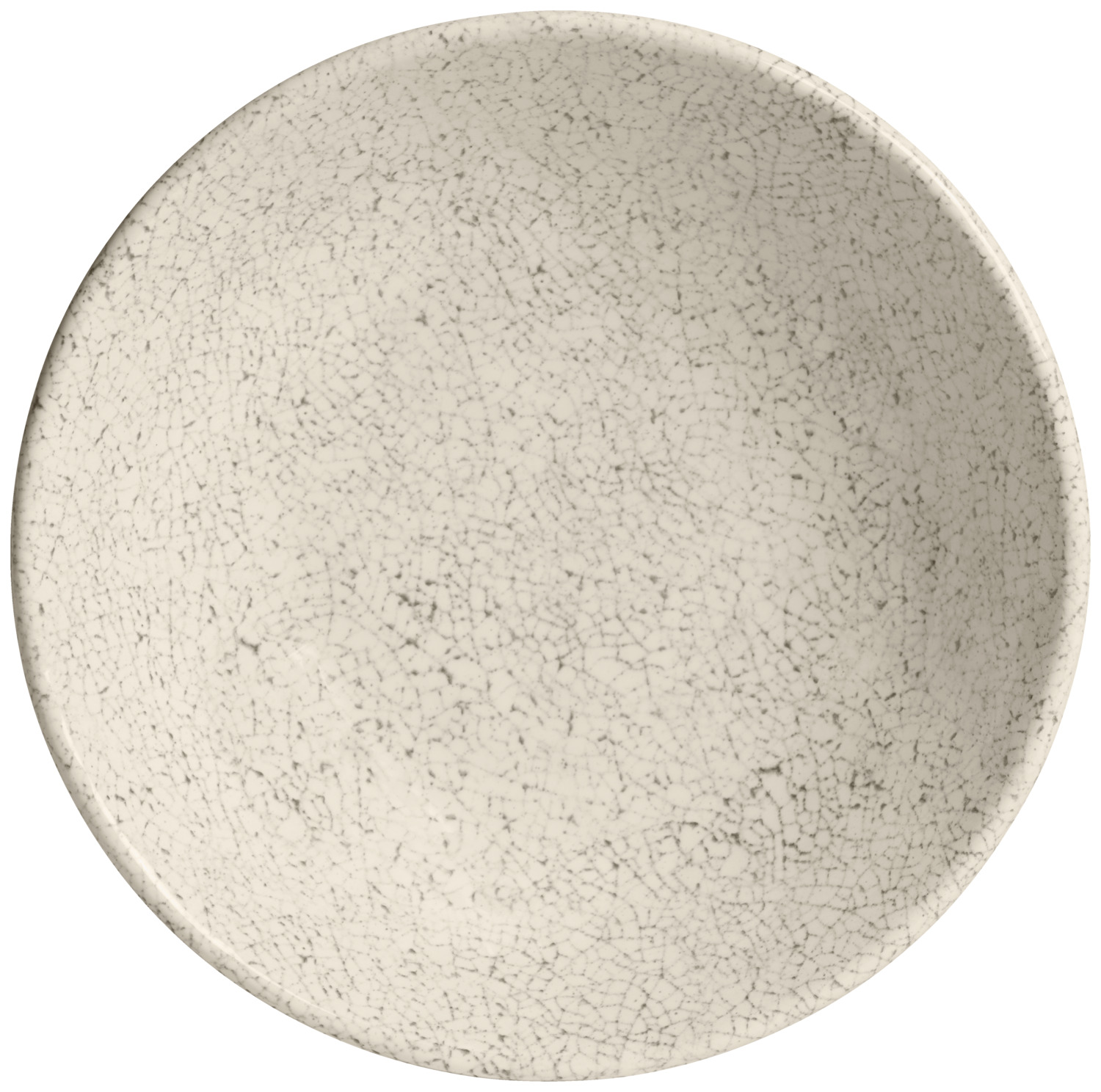 VEGA Romulus Deep Plate Set of 6, Melamine Break Resistant Bowls, 520ml, 17.7cm Diameter, Beige, Dishwasher Safe, Stackable