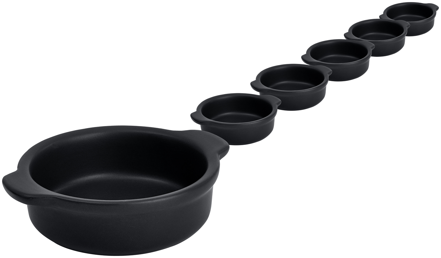 Lusini Ferry Clay Tapa Bowl, 150 ml, Round Colored Stoneware, Matt Glazed Finish, Dishwasher and Microwave Safe