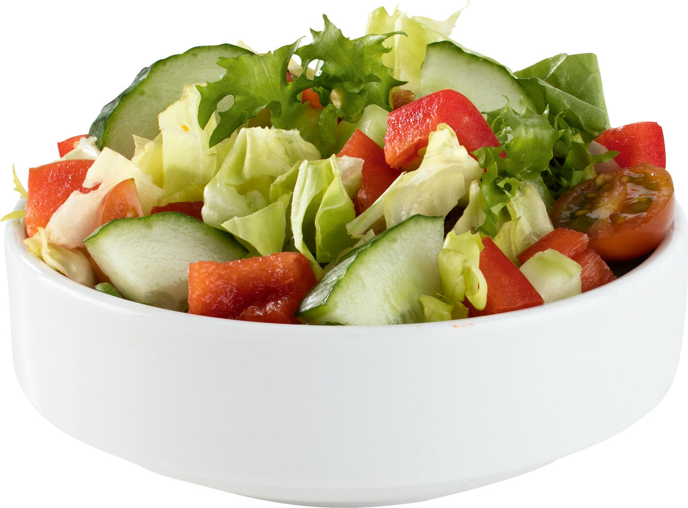 PULSIVA Rondon Porcelain Salad Bowls, White, 230ml, 12cm Diameter, Dishwasher and Microwave Safe, Stackable, Set of 6