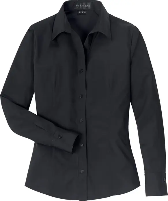 Bluza pentru femei PULSIVA Jobeline Tabea cu maneca lunga, croiala Regular Fit, amestec poliester bumbac easy-care, neagra