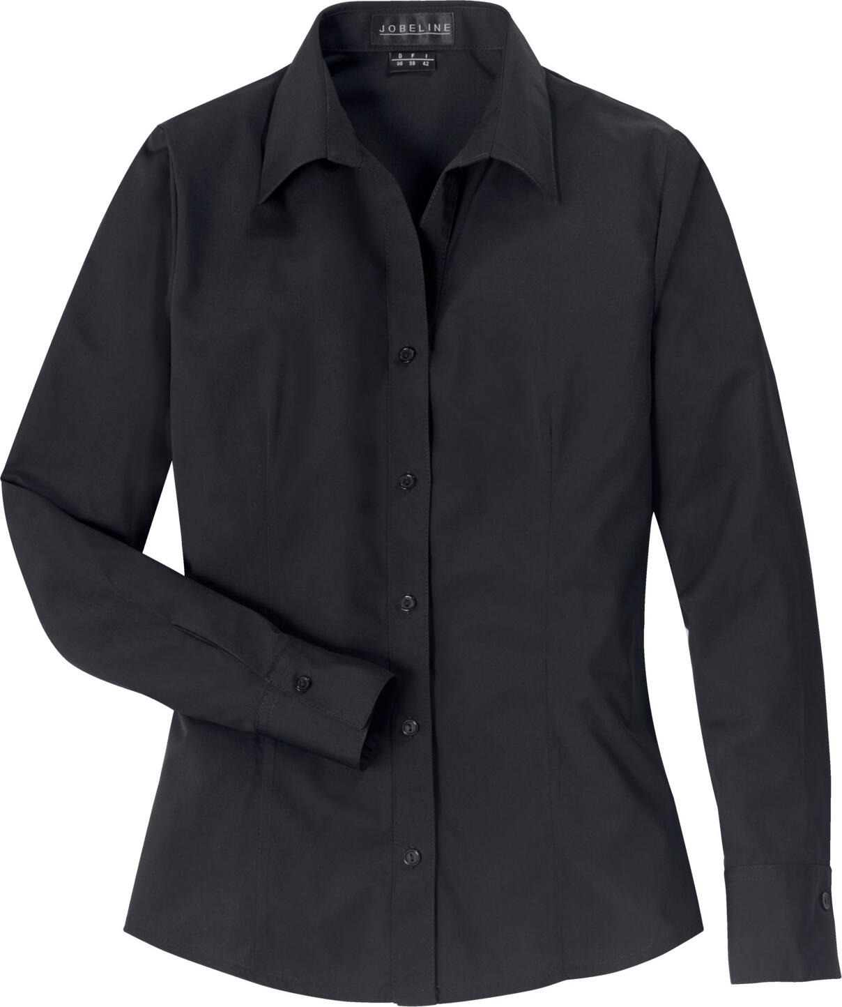 Bluza pentru femei PULSIVA Tabea cu mâneci lungi, Croială Regular, Amestec Poliester Bumbac Easy-Iron, Guler cu V și tiv Rotunjit