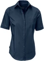 Jobeline Mik Women's Blouse, Half Sleeve, Tailored Cut with Chest Pocket, 65% Cotton 35% Polyester, Easy Iron, 68 cm Back Length