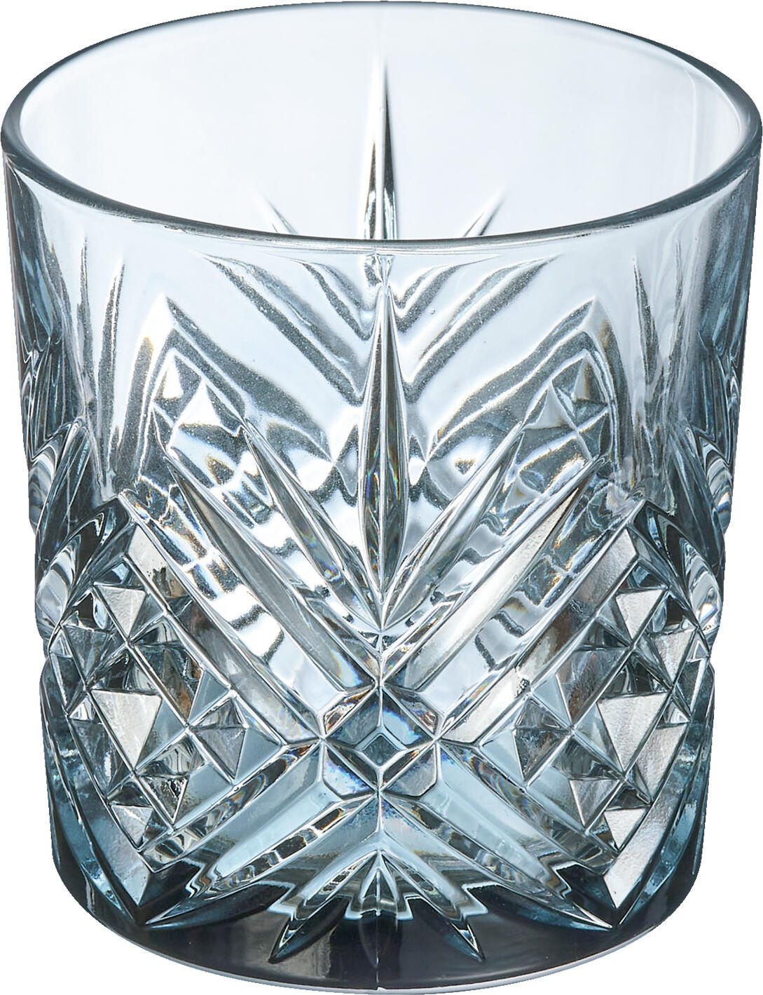 Arcoroc Arc France SAS Whisky glass Broadway Whiskyglas Broadway Whisky glass Broadway; 300 ml, 8.3x9.1 cm (ØxH); blue; 6 piece / pack Whiskyglas Broadway; 300 ml, 8.3x9.1 cm (ØxH); blau; 6 Stück / Pack Robust whiskey glass in modern relief structure. Dishwasher safe. Robustes Whiskeyglas aus Kristallglas in moderner Reliefstruktur. Spülmaschinenfest.