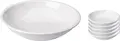 PULSIVA LUSINI Solutions GmbH Plate Kora deep Teller Kora tief Plate Kora deep; 500 ml, 19.5x3.5 cm (ØxH); white; round; 6 piece / pack Teller Kora tief; 500 ml, 19.5x3.5 cm (ØxH); weiß; rund; 6 Stück / Pack White, very stable hotel porcelain. Without rim. Stackable, dishwasher safe and microwaveable. Weight plate Ø 17 cm approx. 400 g. Weiße Teller aus Porzellan. Ohne Fahne. Stabile Ausführung. Spülmaschinenfest und mikrowellengeeignet.
