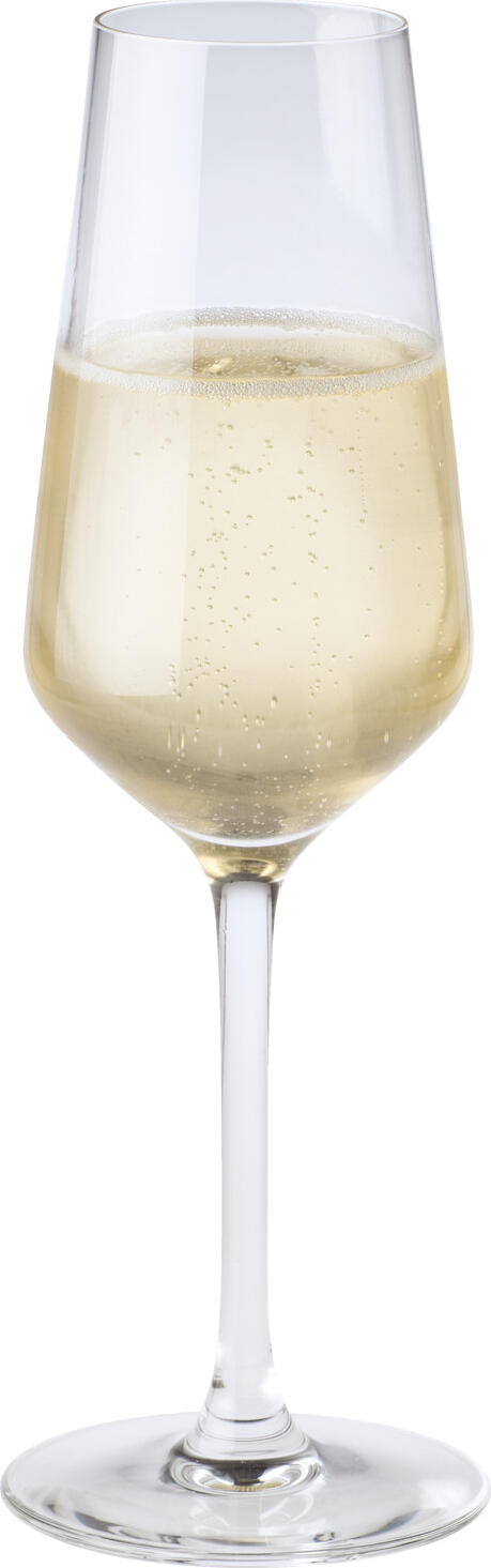 Set de 6 pahare de sampanie Arcoroc Vina Juliette N5082, 230ml, sticla cristalica hartita, transparente, design modern angular
