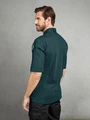 Jobeline Marco Men's Short Sleeve Chef Jacket, Slim Fit, Polyester Cotton Blend, Breathable Pique Back, Wing Collar, OEKO-TEX Certified