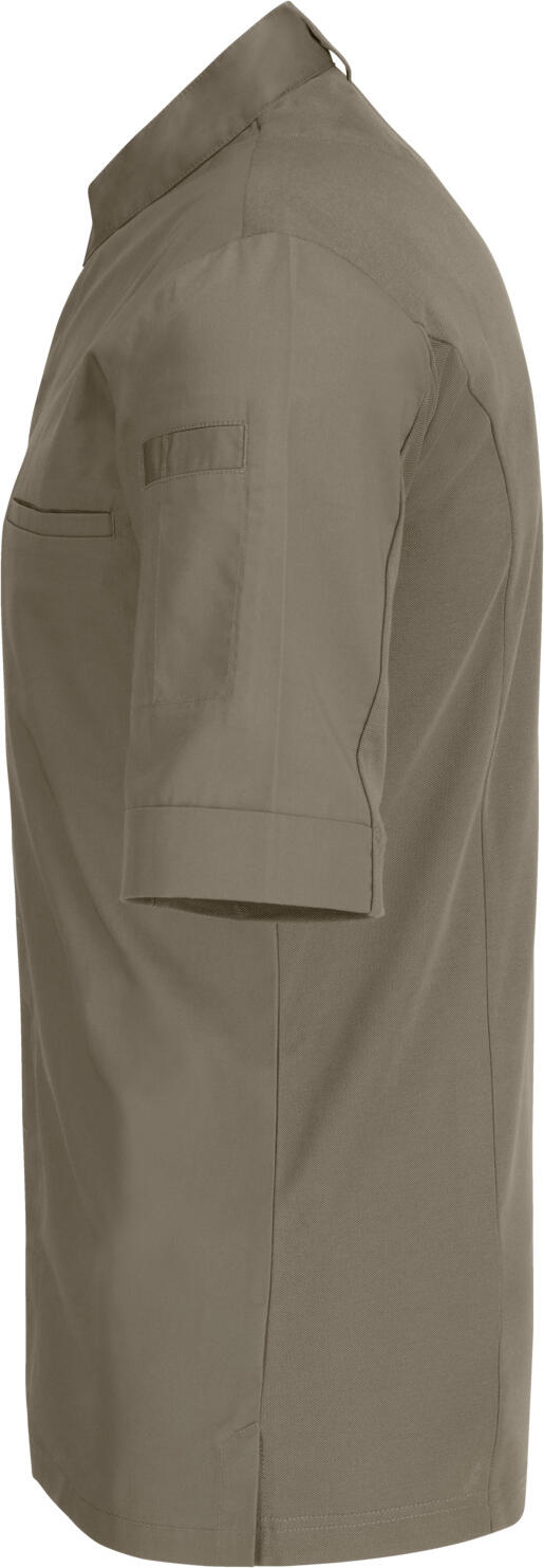 Jacket de Bucatar Jobeline Marco cu Maneca Scurta pentru Barbati, 65% Poliester 35% Bumbac, Croiala Slim, Guler Wing, Spate Respirabil, 23.HDE.44540