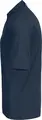 Jobeline Marco Men's Short-Sleeved Chef's Jacket, Polyester-Cotton Blend, Wing Collar, Navy, Breathable Piqué Back, OEKO-TEX Standard 100