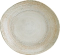 Bonna Patera Organic Deep Plate, Porcelain, 26 cm, 1000 ml, White/Beige, Vintage Style, Set of 6