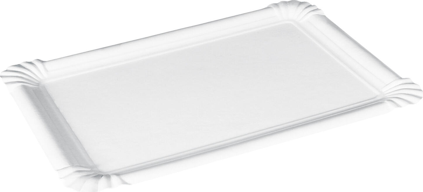 WIMEX WIMEX s.r.o. Paper plate Party square flat Pappteller Party eckig flach Paper plate Party square flat; 13x20 cm (LxW); white; rectangular; 250 piece / pack Pappteller Party eckig flach; 13x20 cm (LxB); weiß; rechteckig; 250 Stück / Pack Flat, square paper plate made from 100% paper fibres, which are produced from the renewable raw material wood. This item is 100% biodegradable and therefore harmless to the environment. Ideally suited for handling food and can also be used in the microwave for short periods (max. 5 minutes). The recommended temperature range is between -40 °C and +180 °C. Only suitable for dry and non-greasy food. Flacher, eckiger Pappteller aus 100 % Papierfasern hergestellt, welche aus dem nachwachsenden Rohstoff Holz entstehen. Dieser Artikel ist zu 100 % biologisch abbaubar, somit für unsere Umwelt unbedenklich. Für den Umgang mit Lebensmittel bestens geeignet und auch kurzeitig (max. 5 Minuten) in der Mikrowelle einsetzbar. Der empfohlene Temperaturbereich liegt zwischen -40 °C und +180 °C. Nur für trockene und nicht fettende Lebensmittel geeignet.