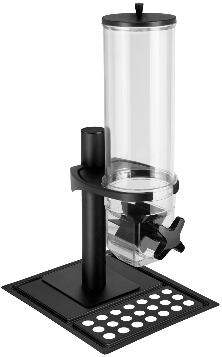 VEGA Portland Muesli and Cereal Dispenser, 4L Capacity, GN 1/2 Format, Tritan BPA-free Container, Stainless Steel Drip Tray, Anthracite