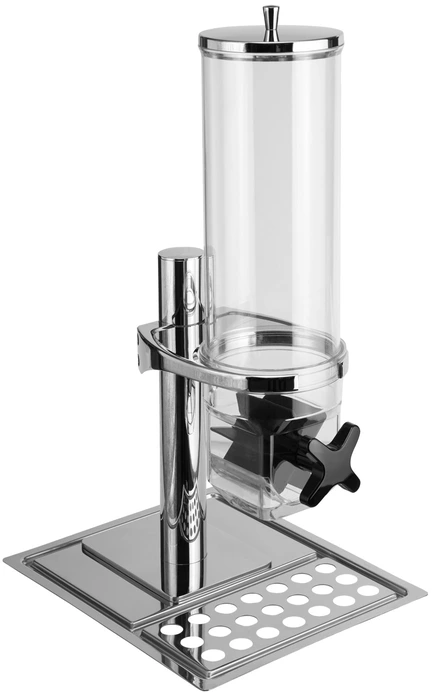 Dispensator de muesli si cereale VEGA Portland, Model Hamshire, Capacitate 4L, Dimensiune GN 1/2, Recipient Tritan fara BPA, Antracit, 35.2x29x67.2cm